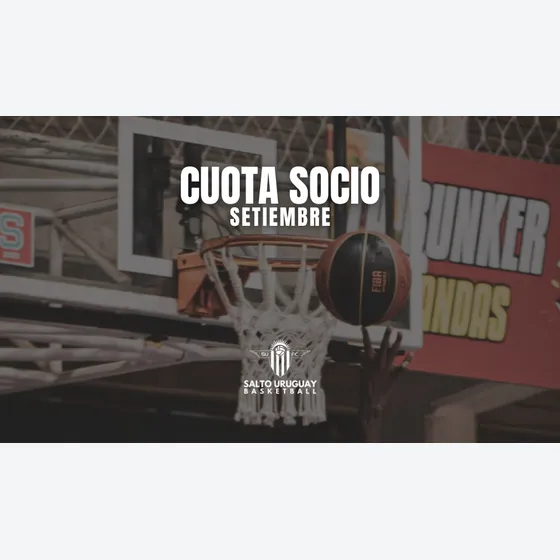 Cuota Socio Basquetbol Setiembre 2026